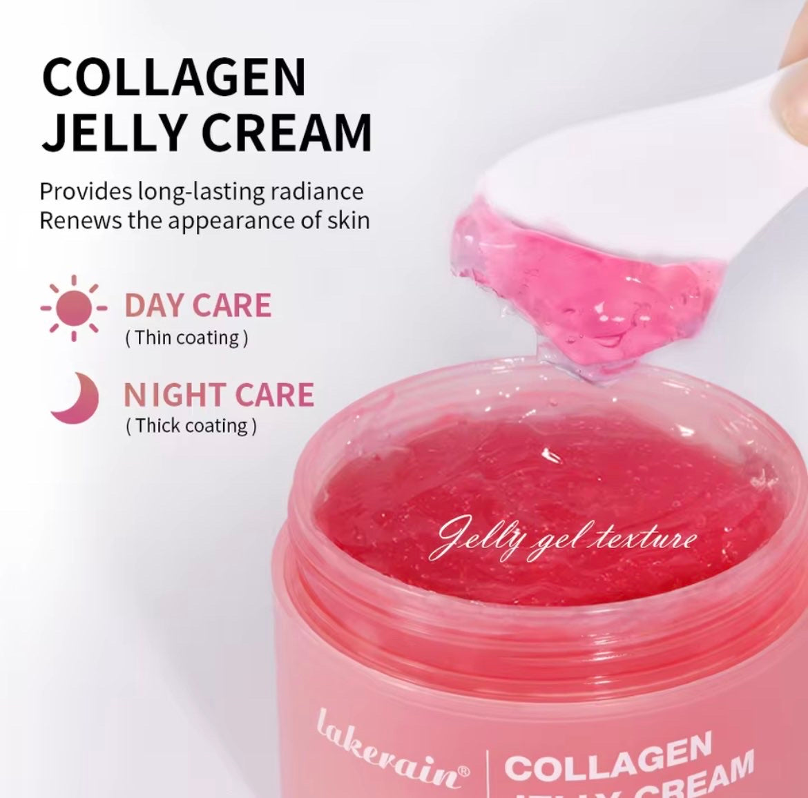 Crème hydratante à la gelée de collagène, Niacinamide, collagène hydrolysé, raffermissant, apaisant, Anti-âge, fermeté, hydratation, soins pour la peau